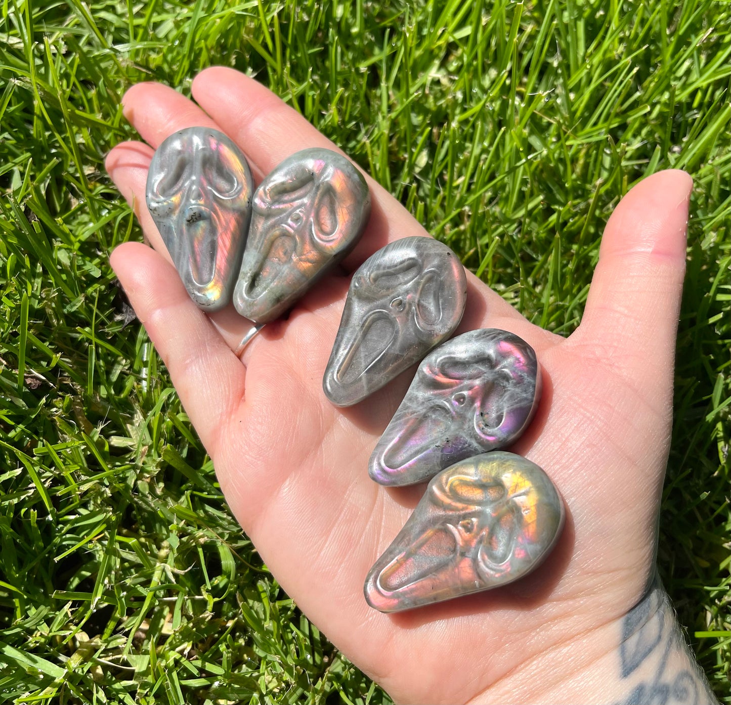 Labradorite Ghost Face mask