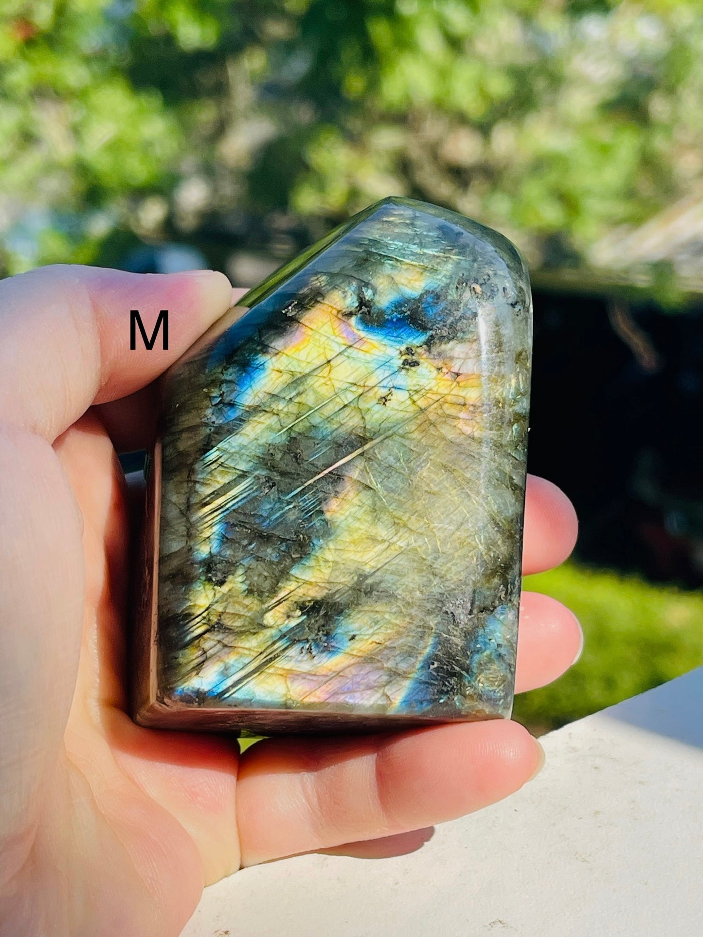 Flashy labradorite freeforms