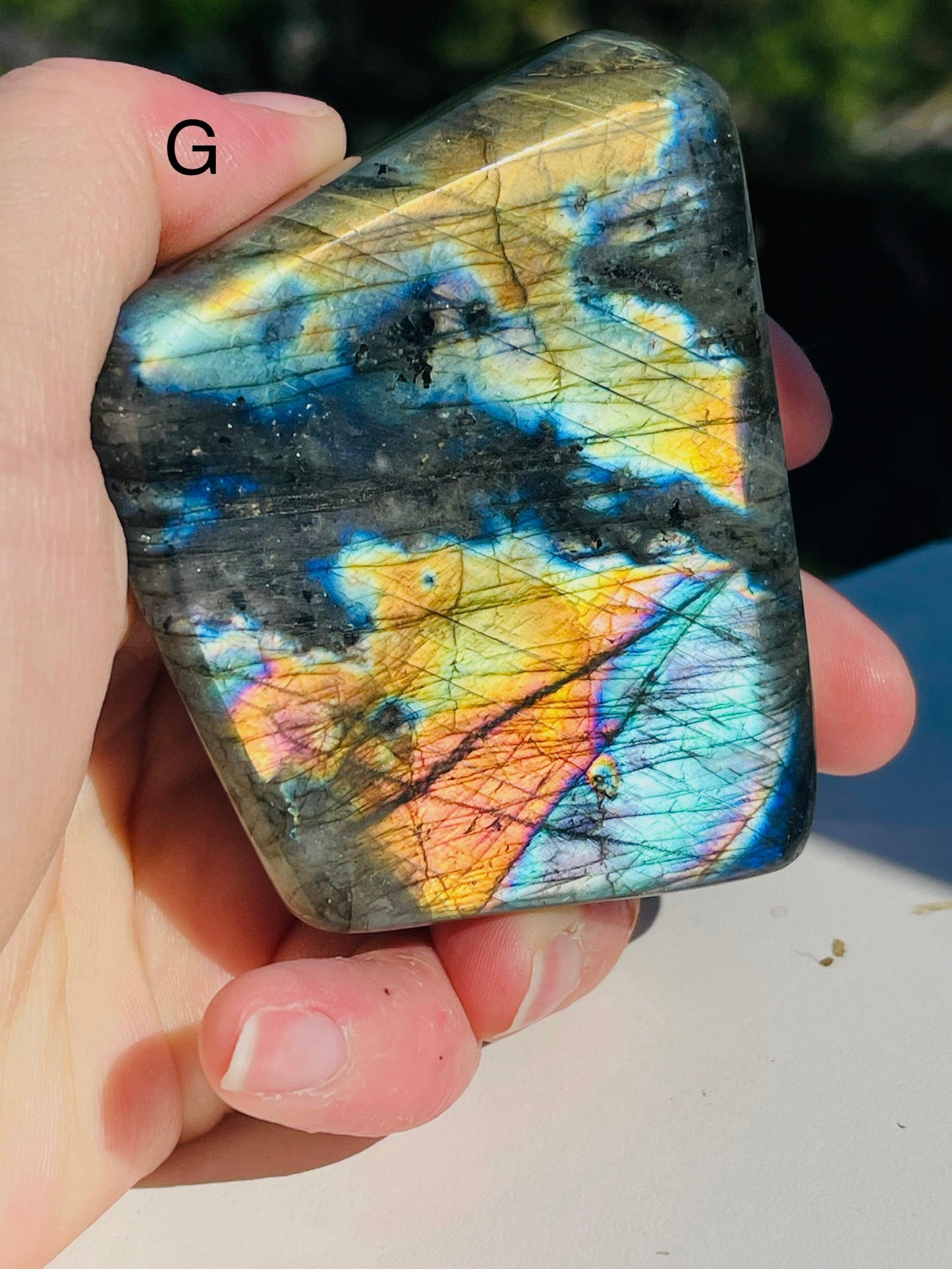 Flashy labradorite freeforms