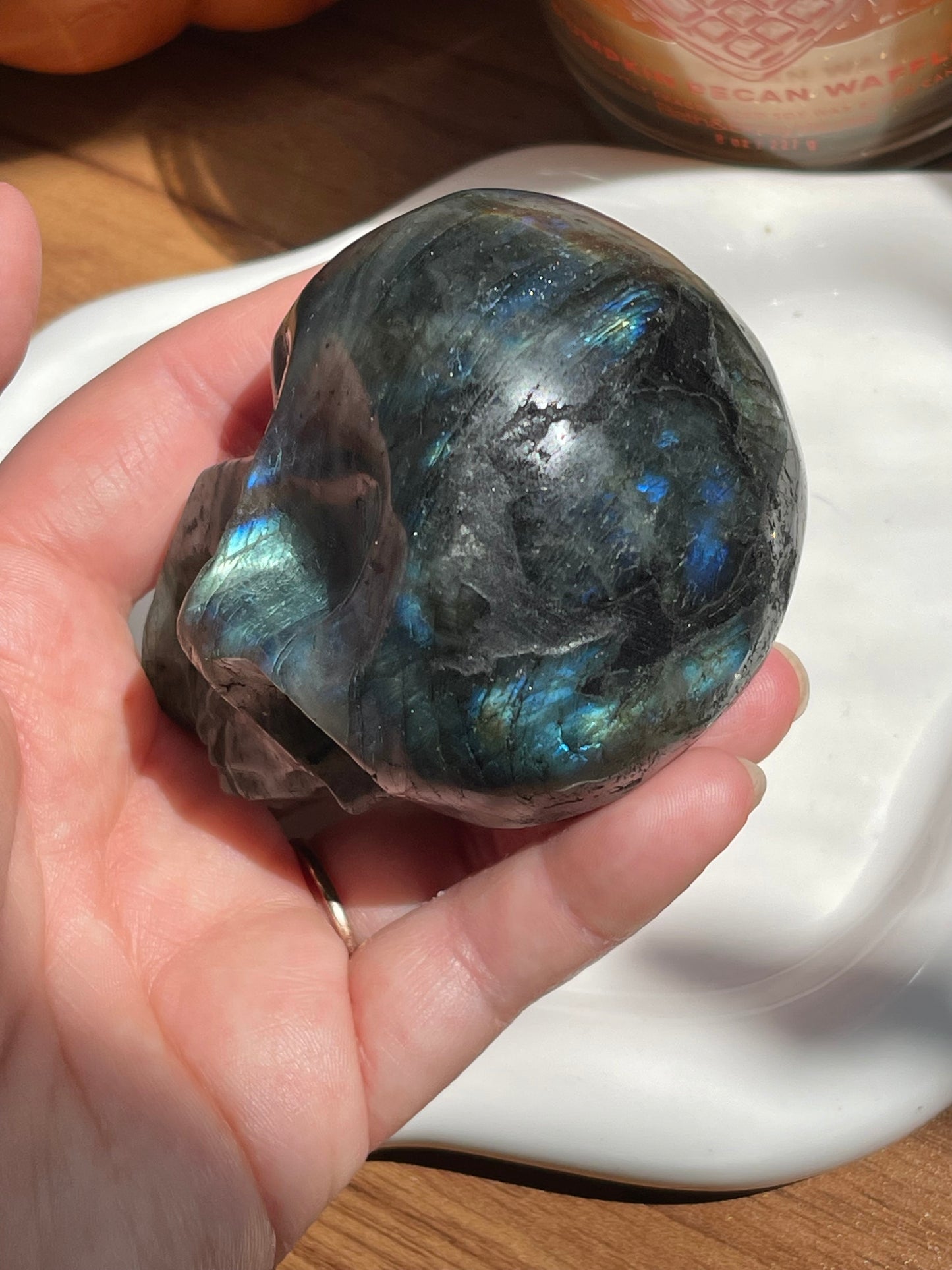 Labradorite Skull