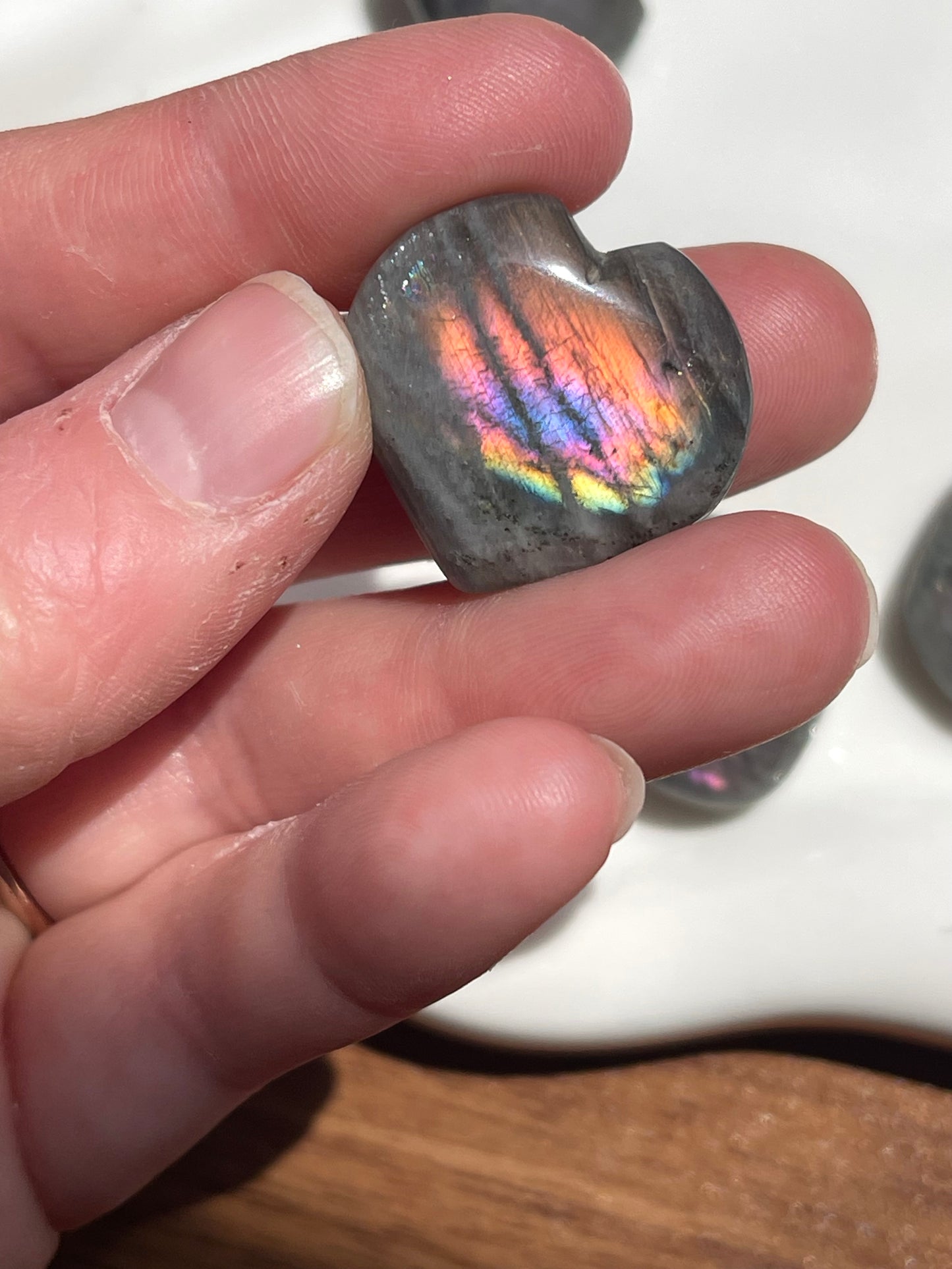 Labradorite Mini Hearts