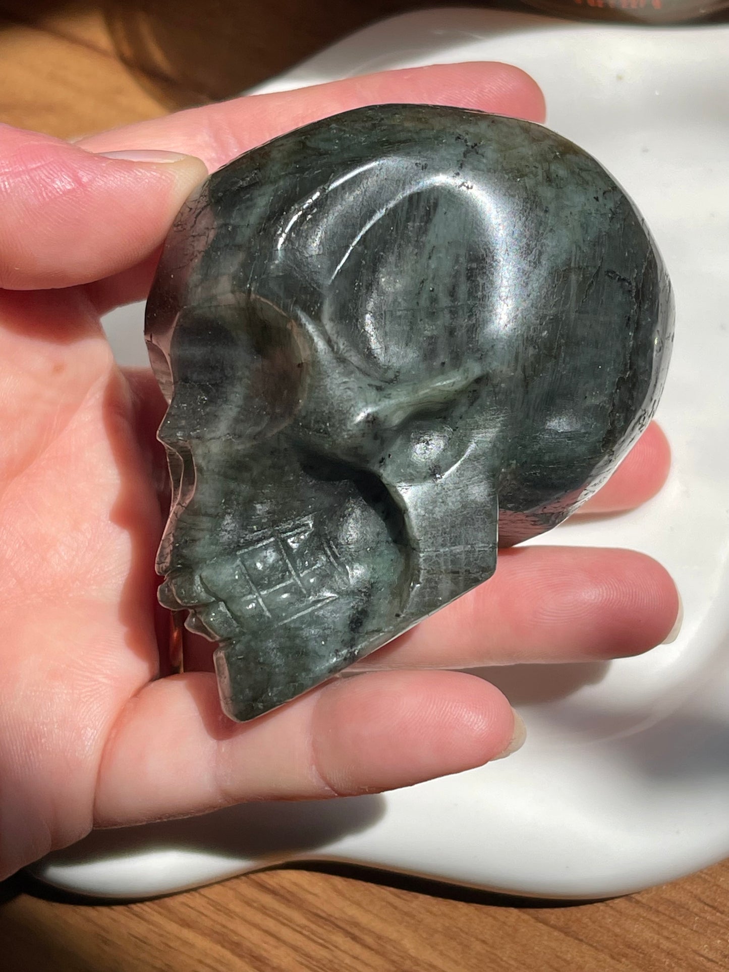 Labradorite Skull
