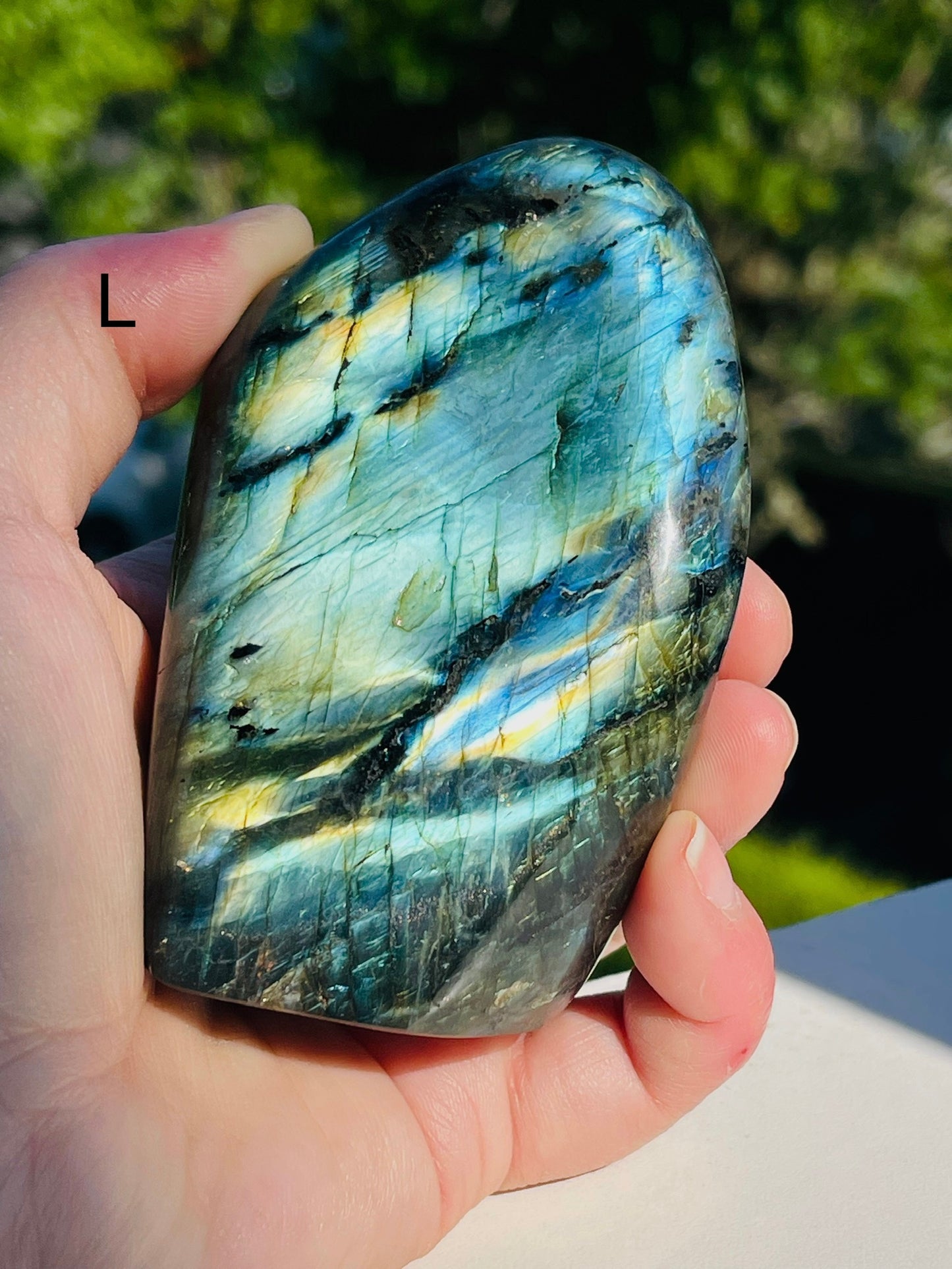 Flashy labradorite freeforms