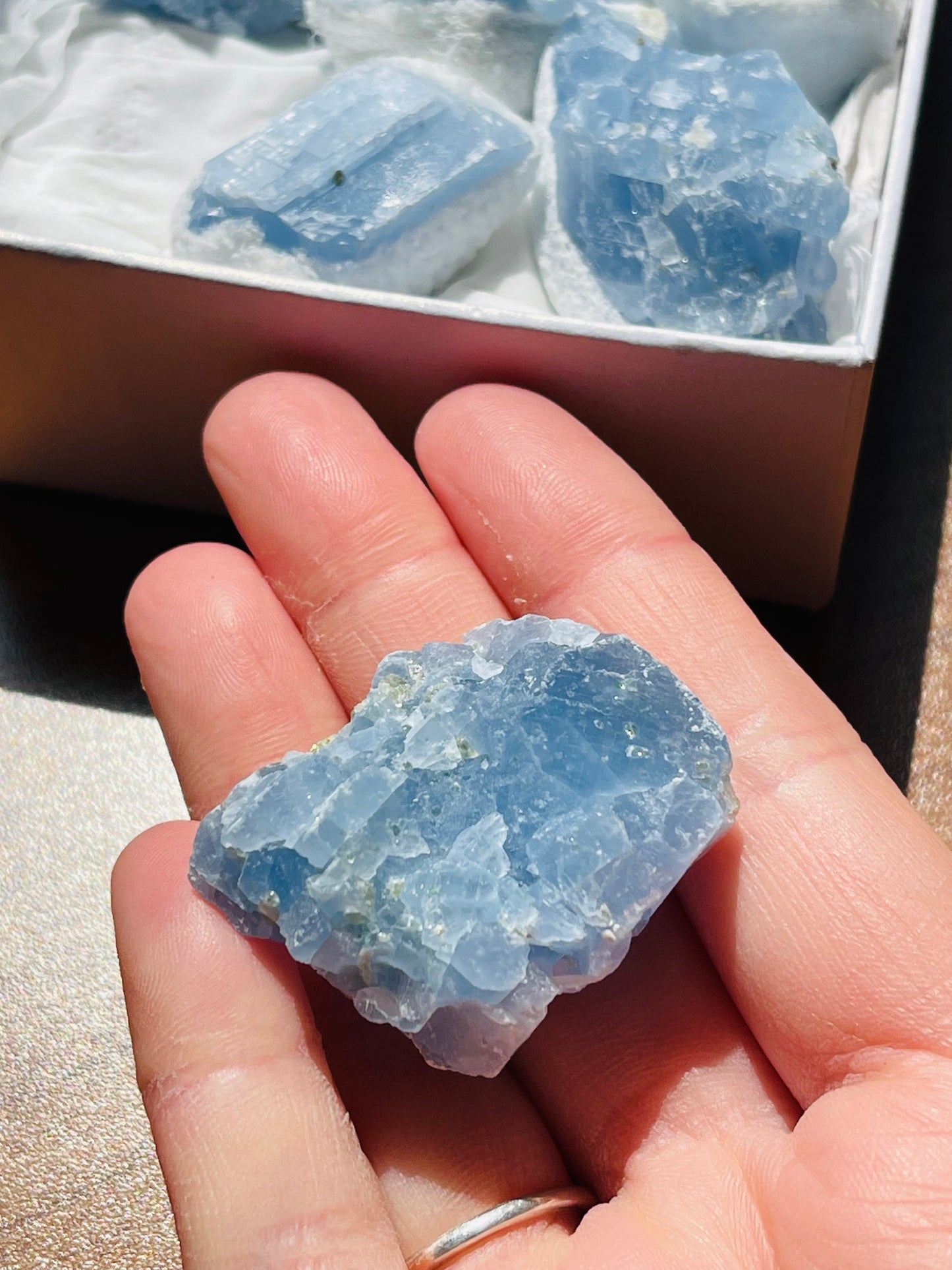 Raw Blue Calcite