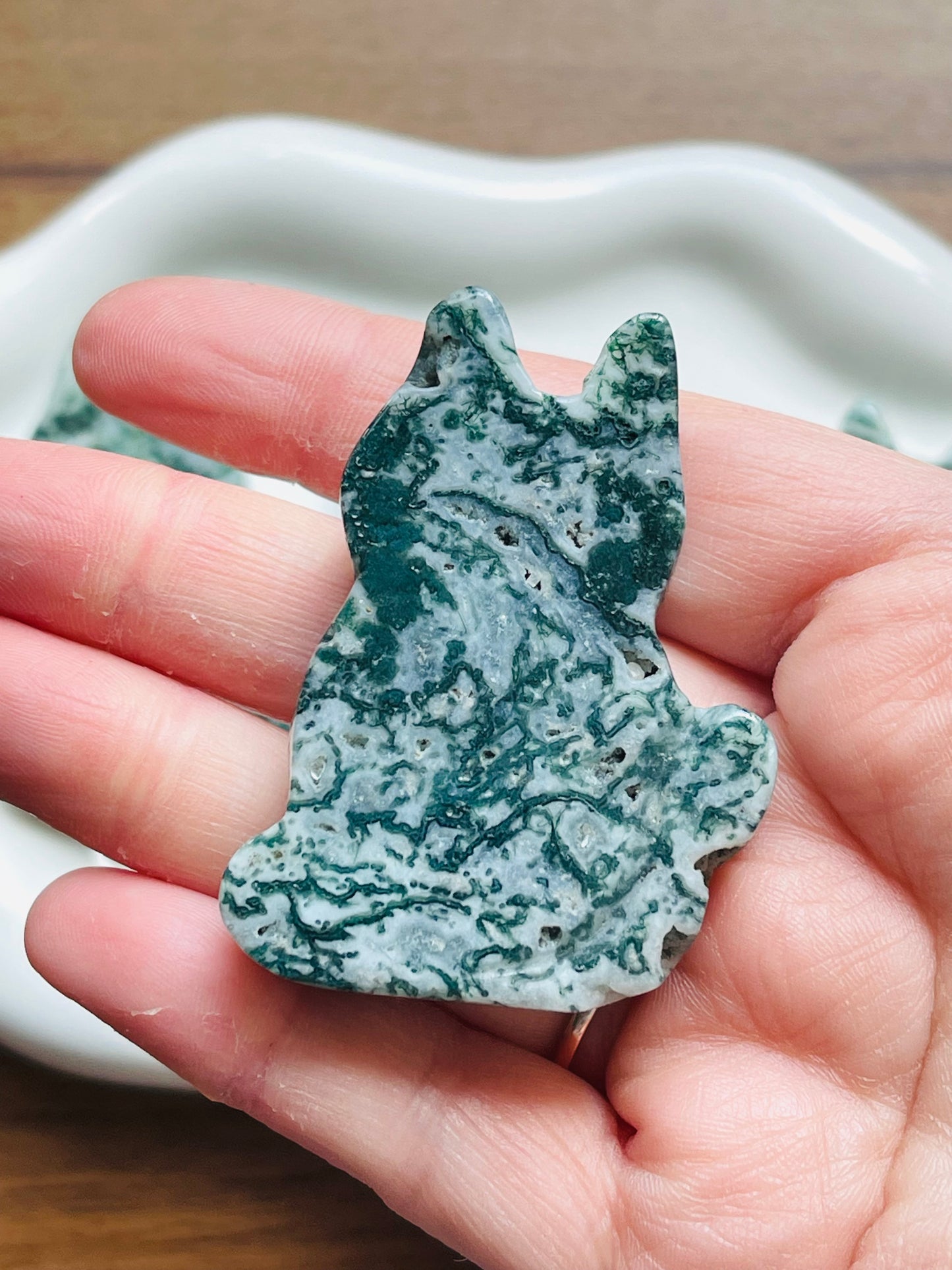 Moss Agate Cats
