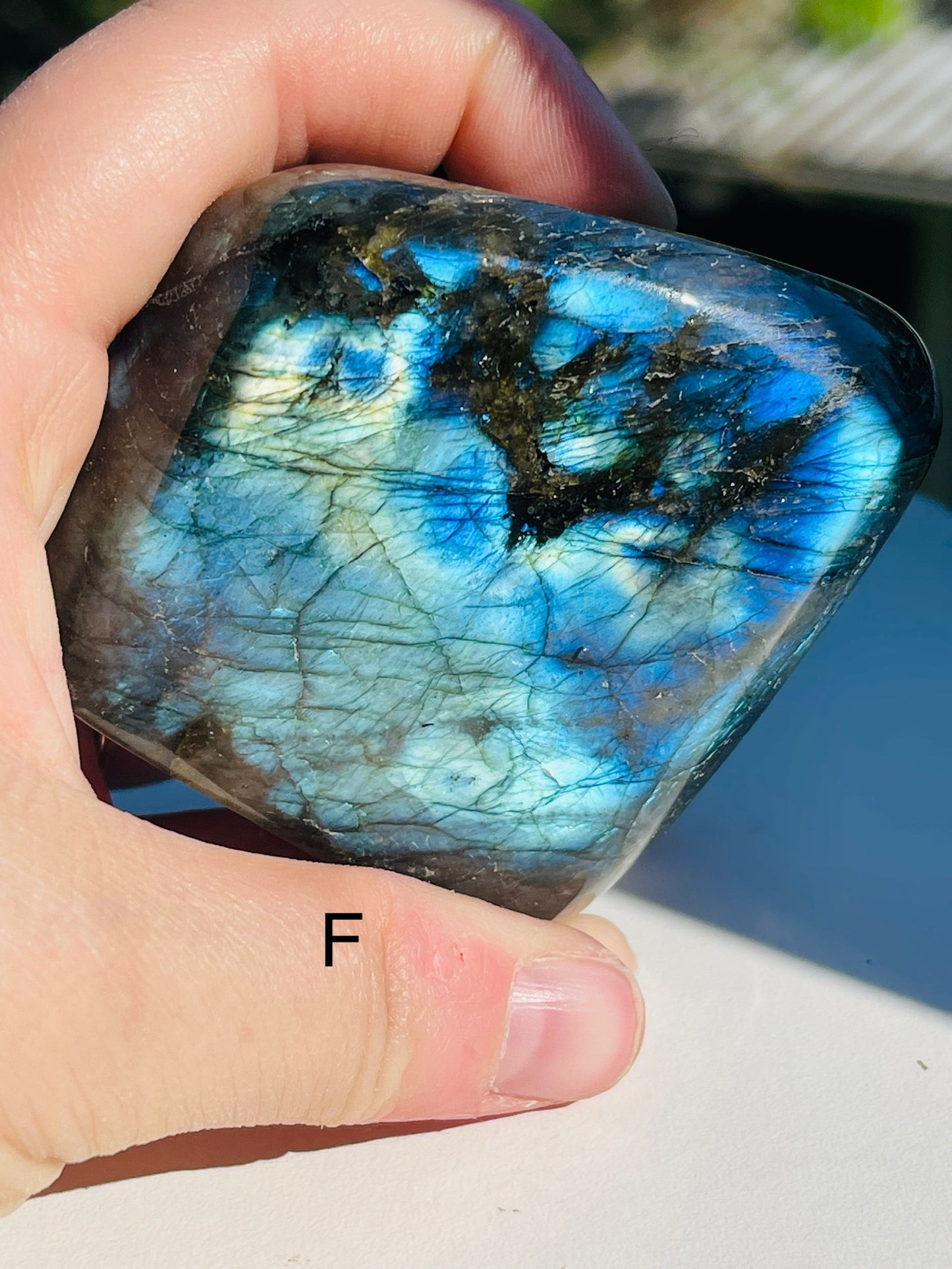Flashy labradorite freeforms