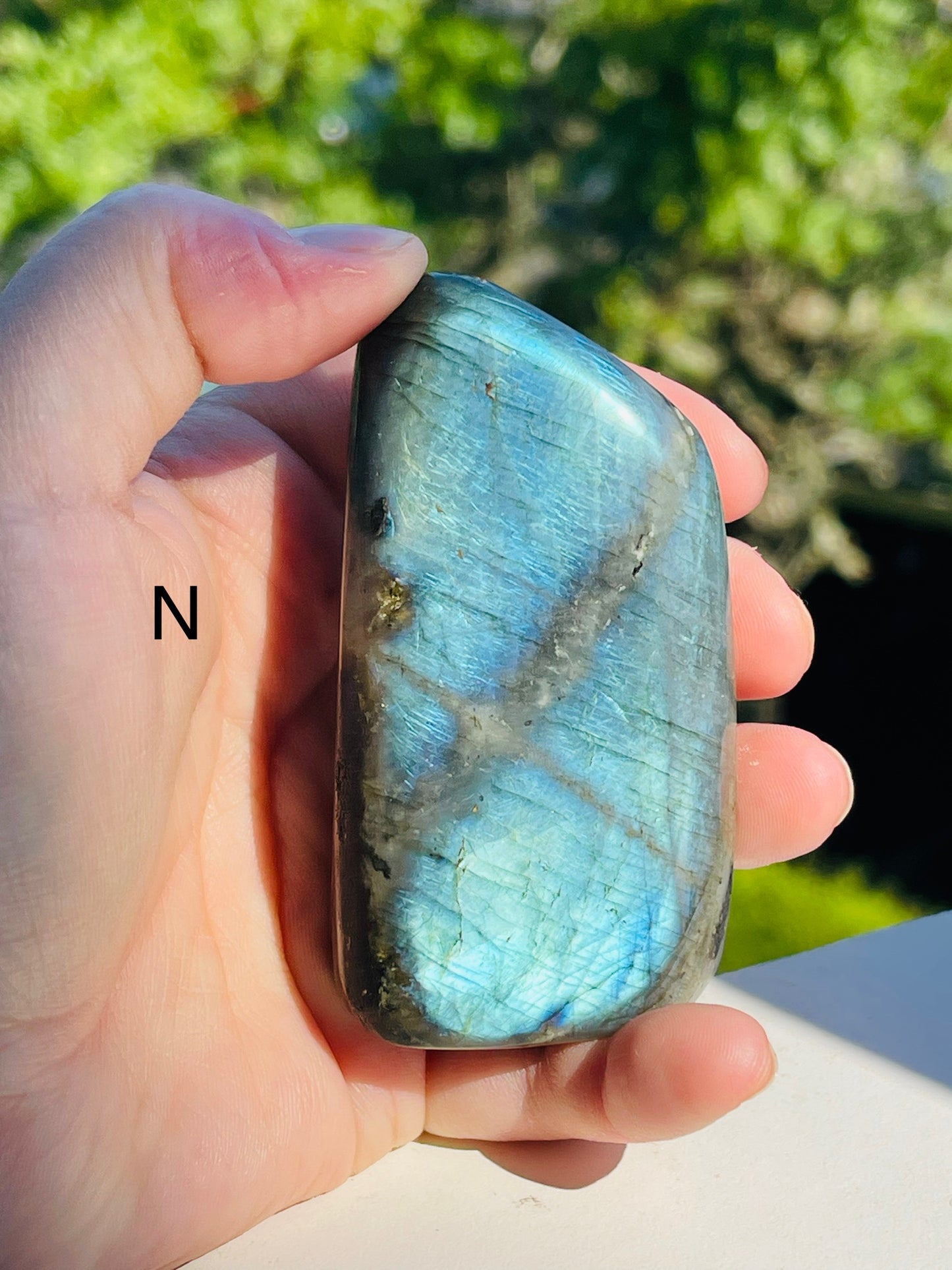 Flashy labradorite freeforms