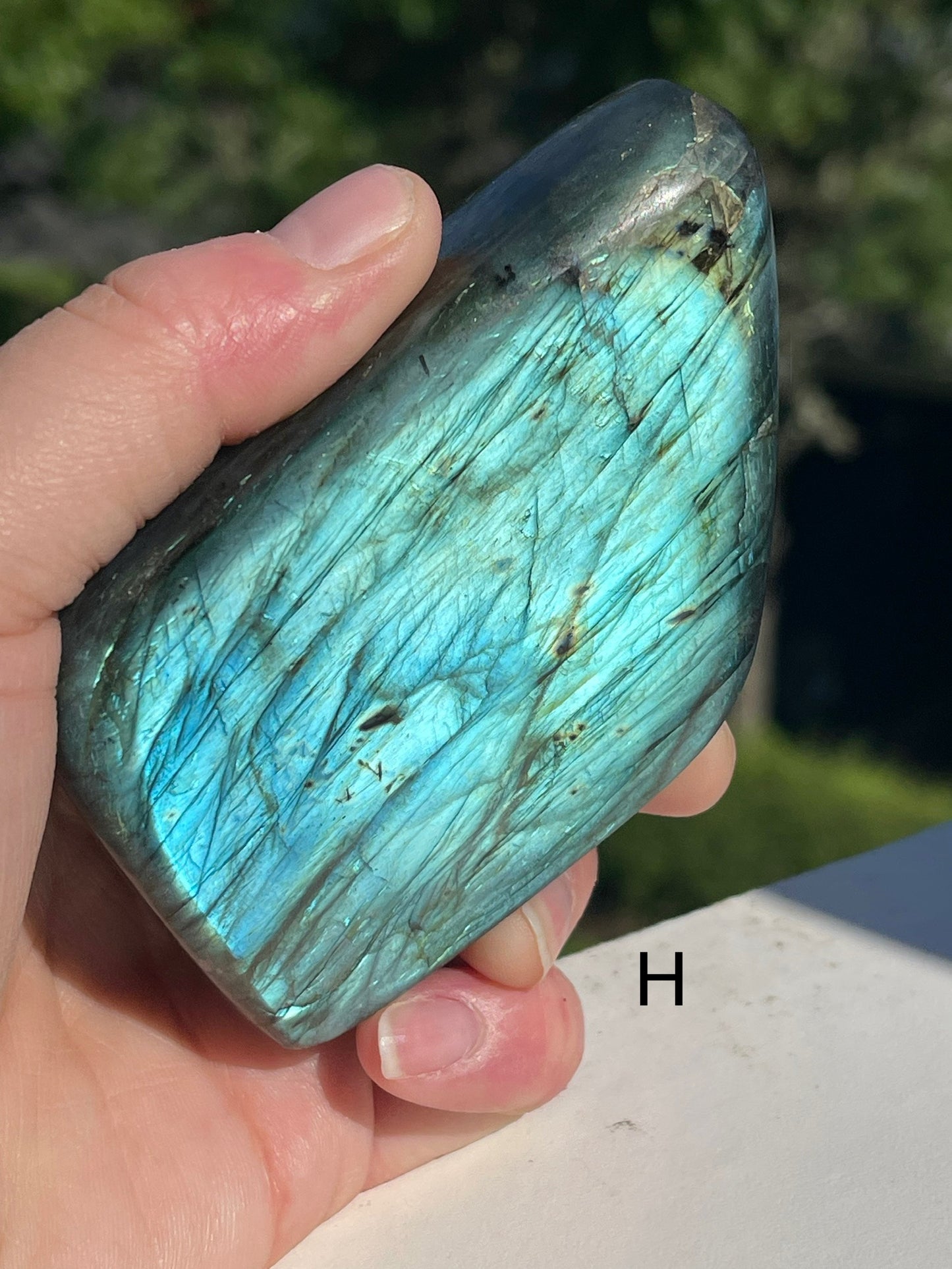 Flashy labradorite freeforms