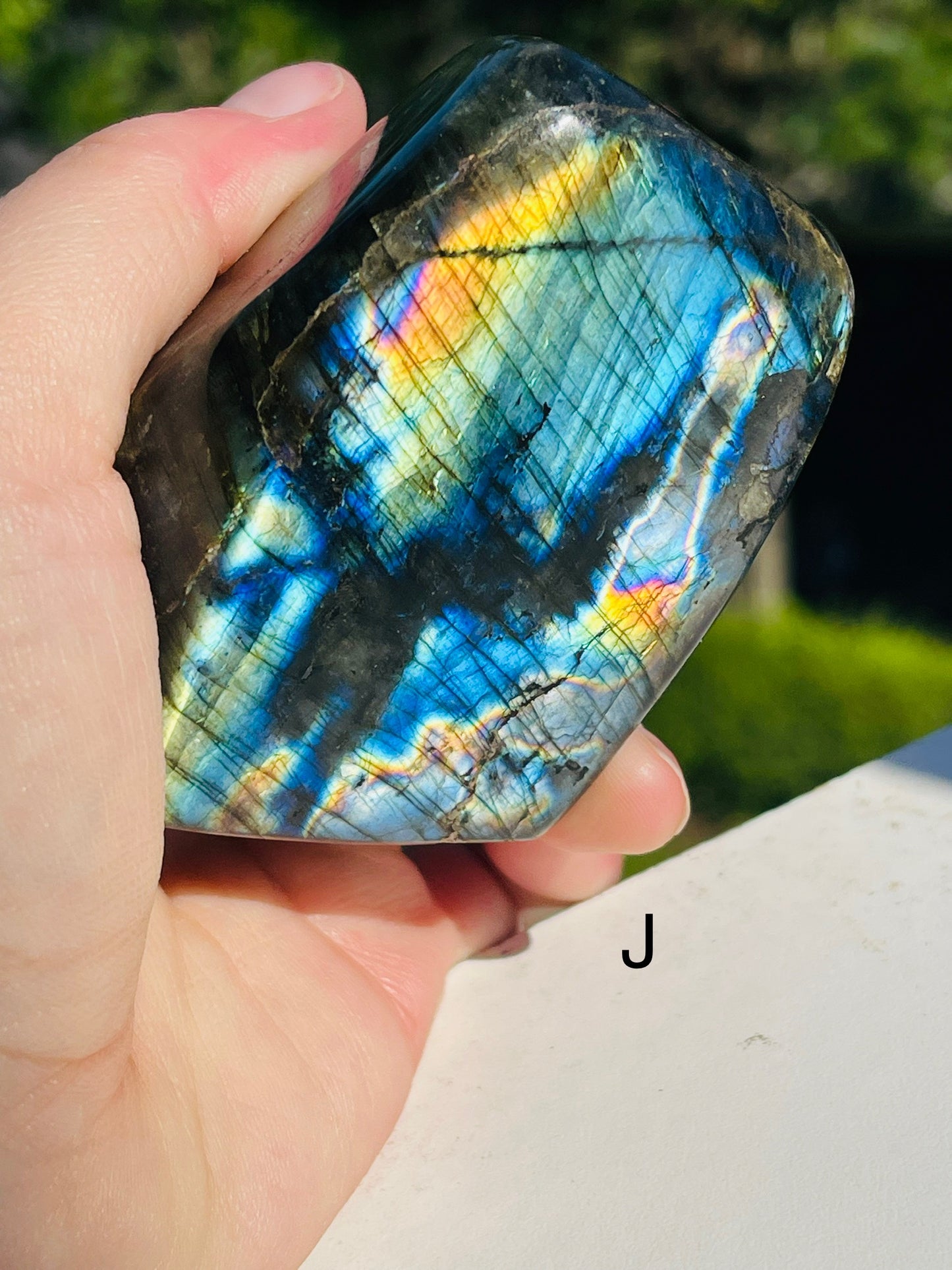 Flashy labradorite freeforms