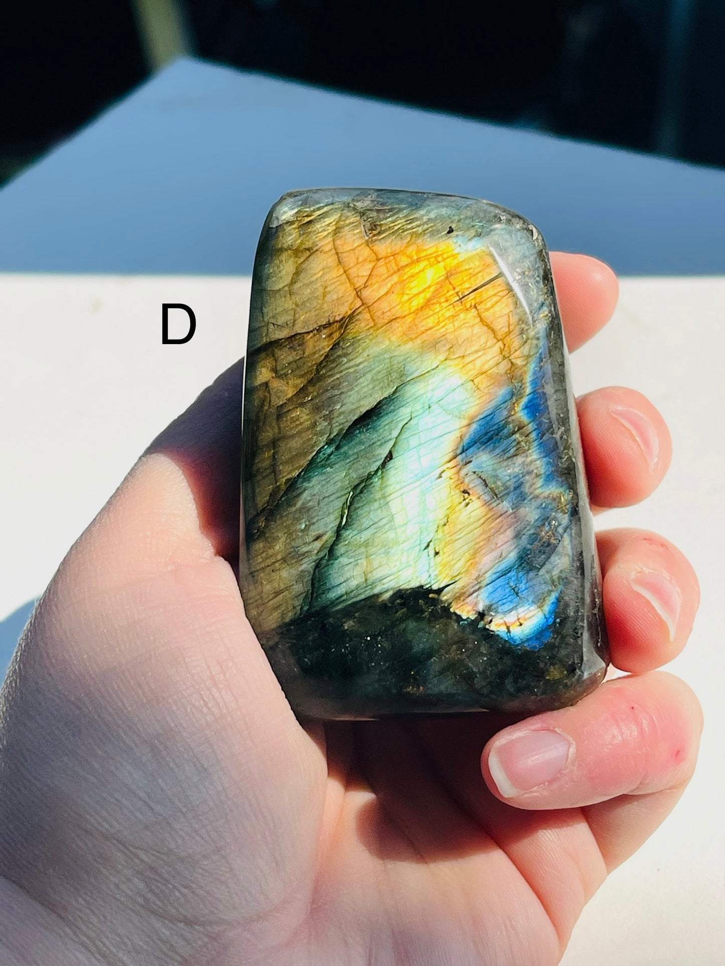 Flashy labradorite freeforms