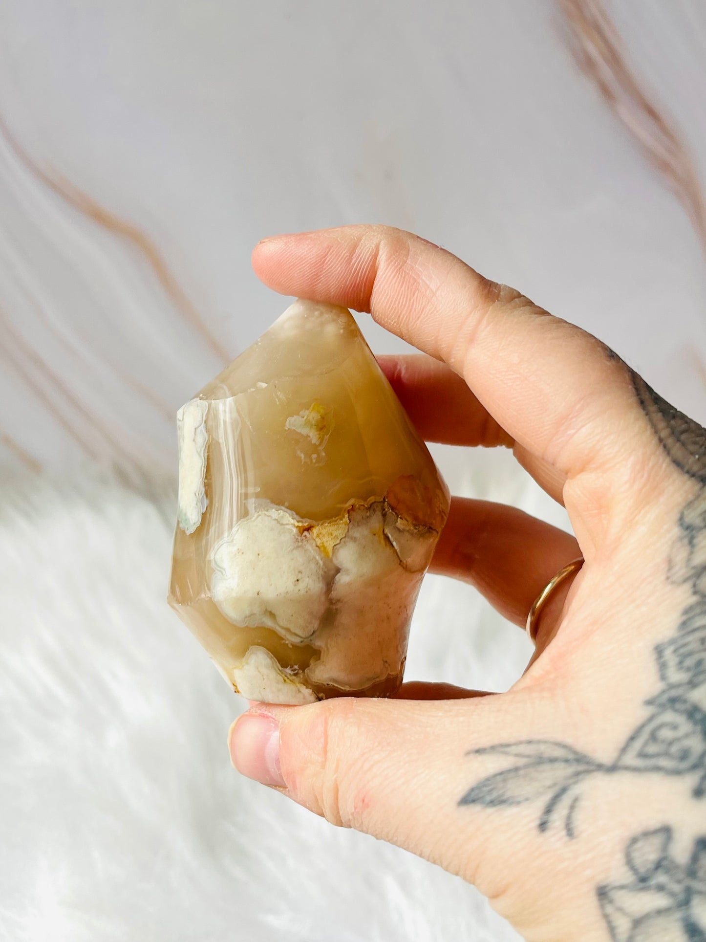 Flower agate flame