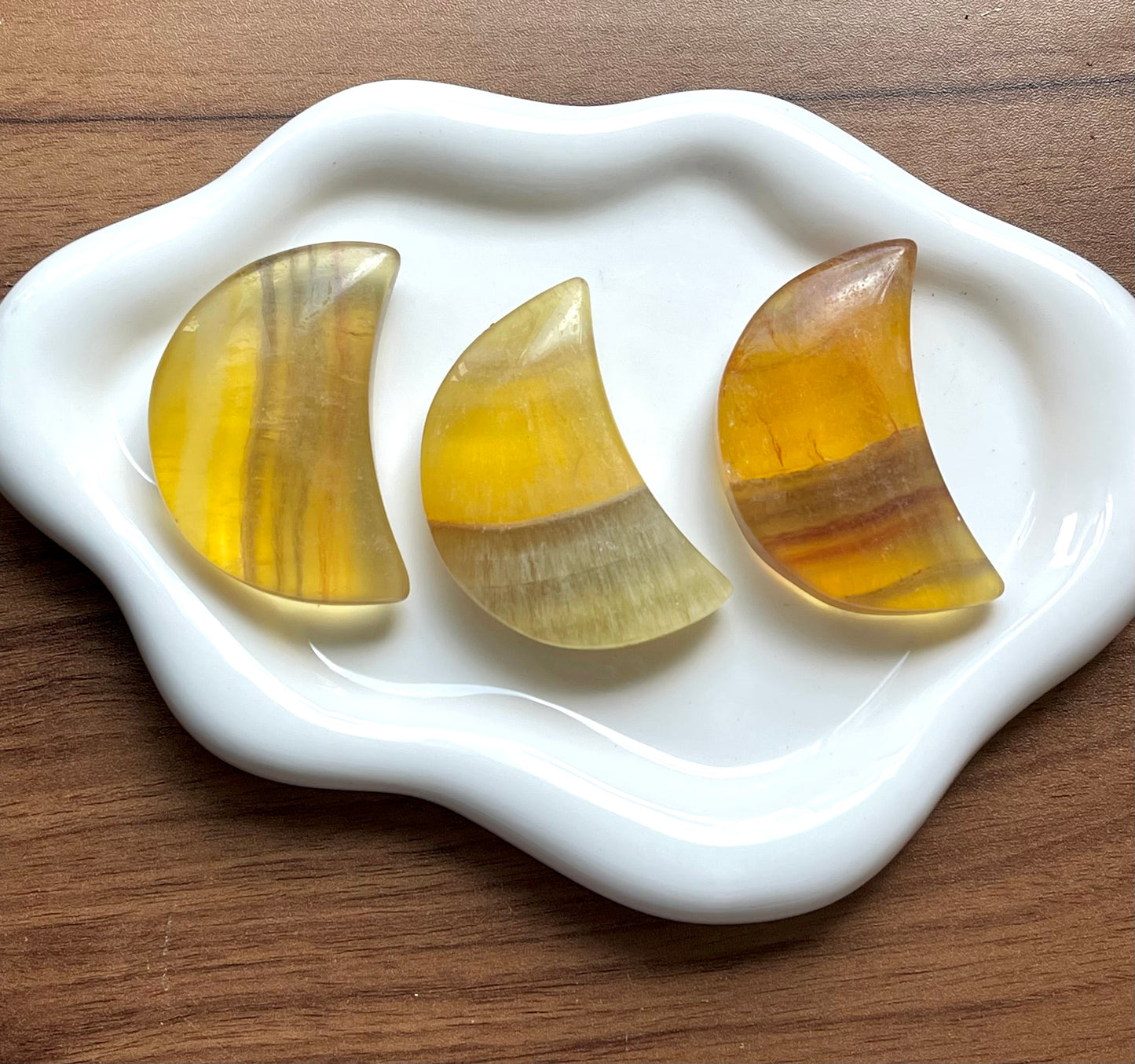 Yellow Fluorite Moons
