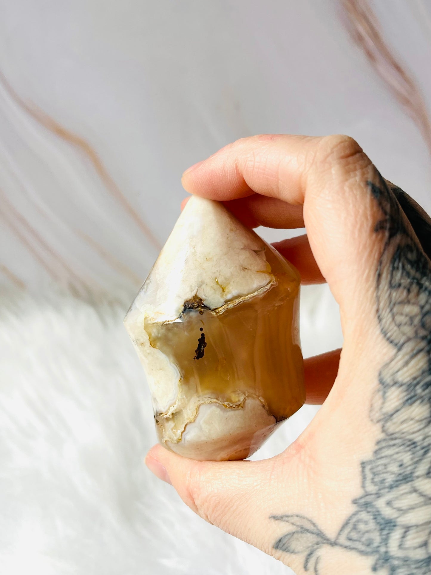 Flower agate flame