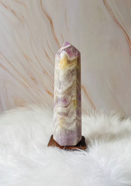 XL Cheveron Amethyst Tower