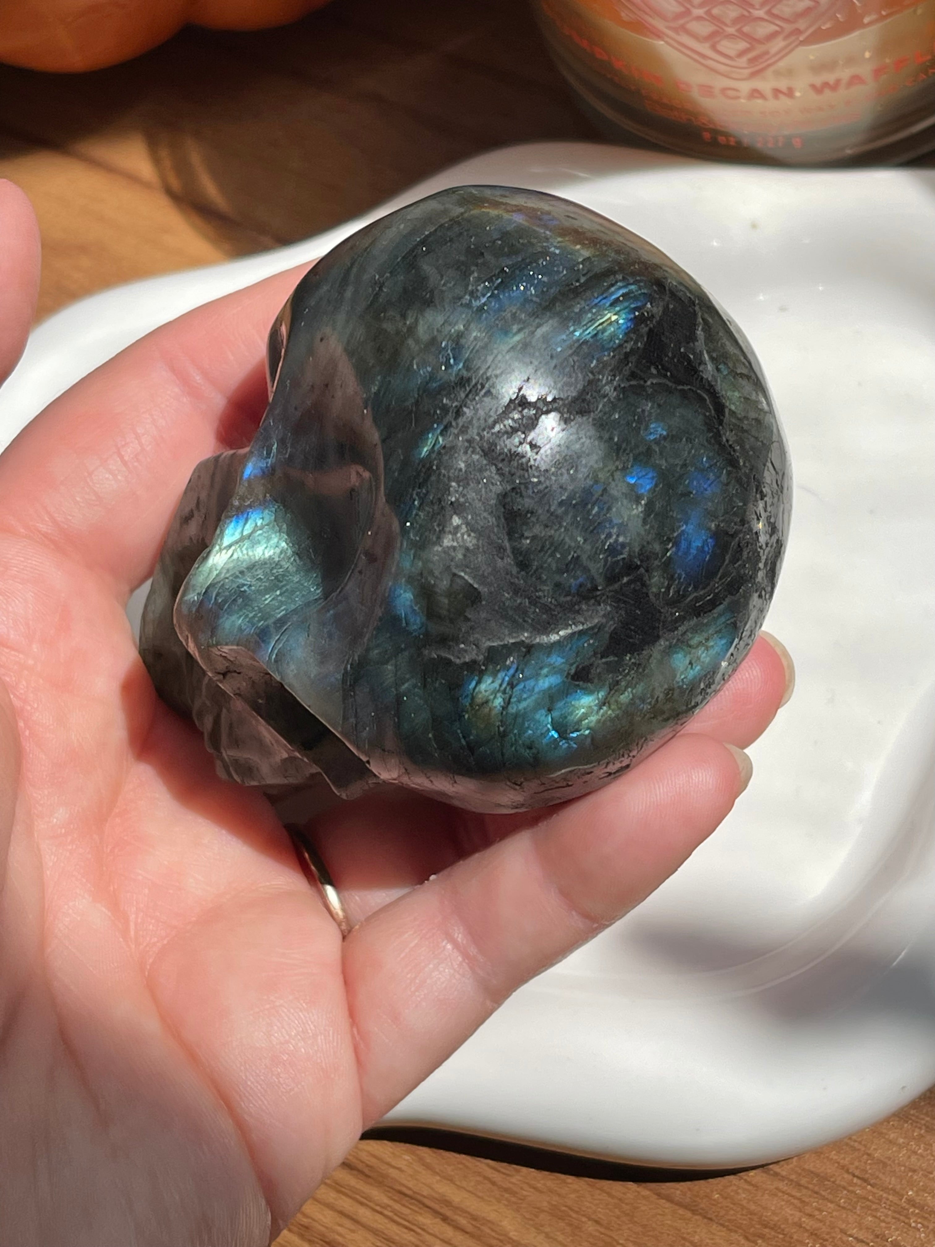 Labradorite Skull