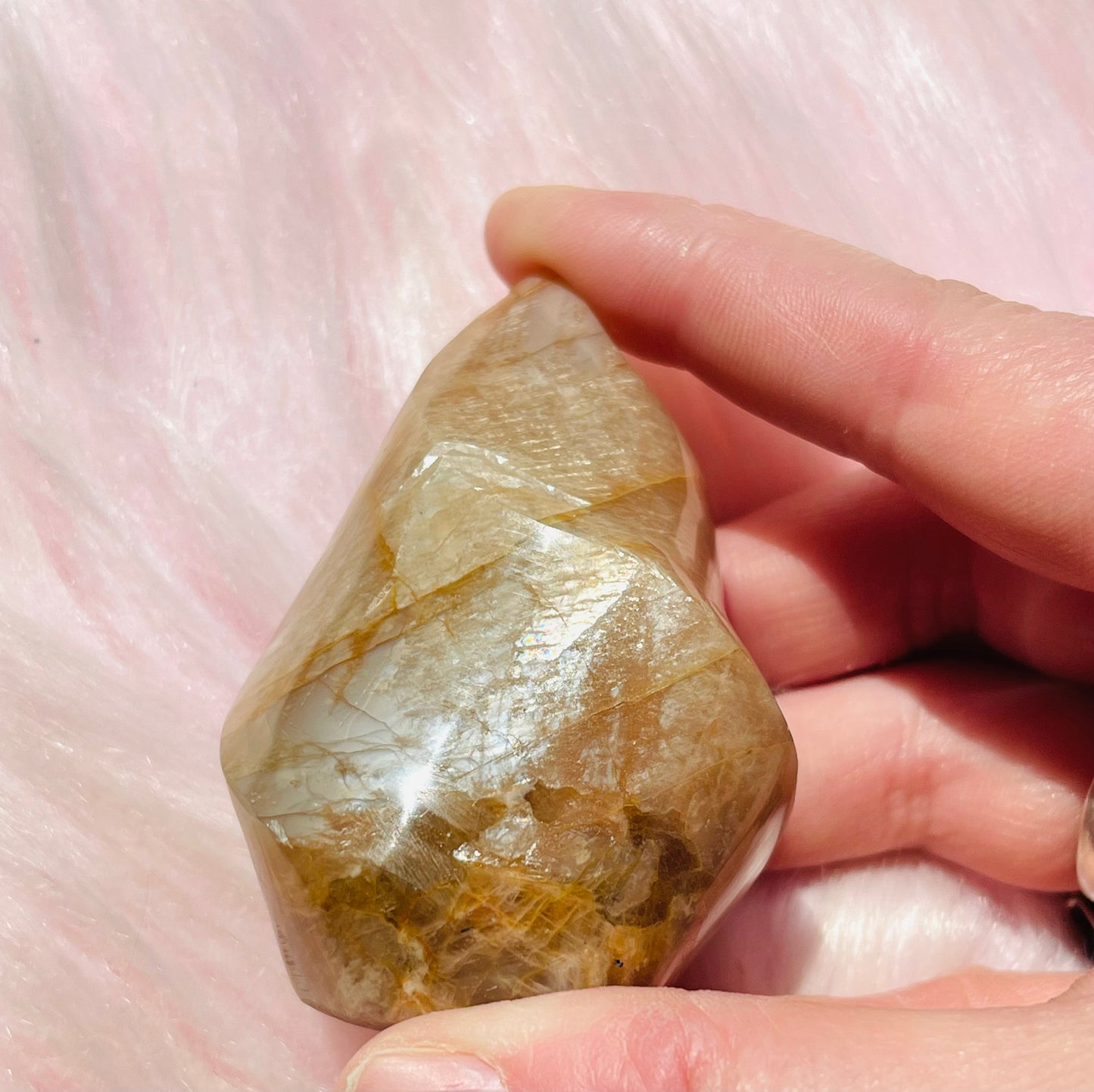 Peach Moonstone Flame