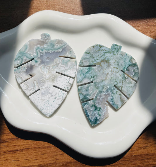 Moss agate leaf