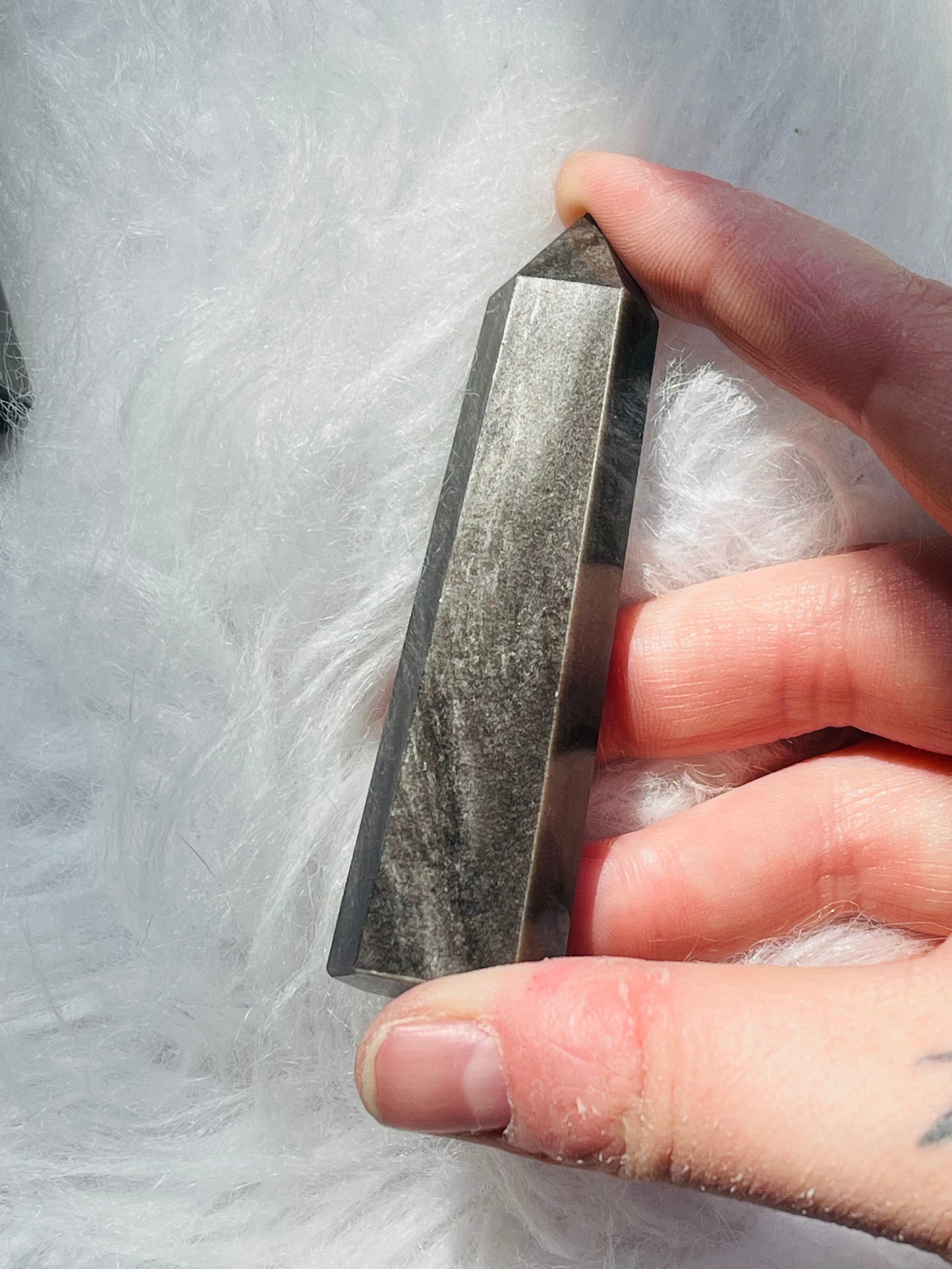 Silver Sheen Obsidian Towers