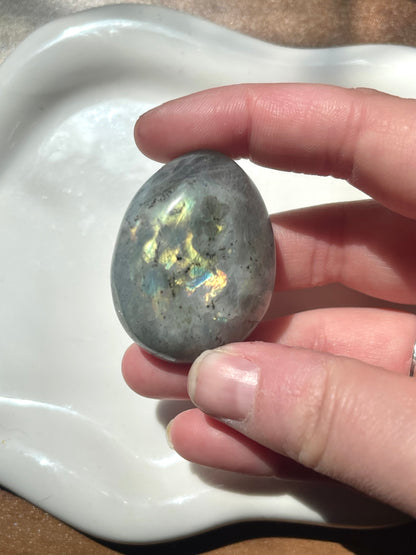 Purple Labradorite Palmstone