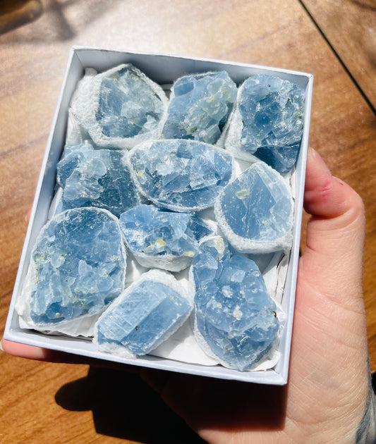 Raw Blue Calcite
