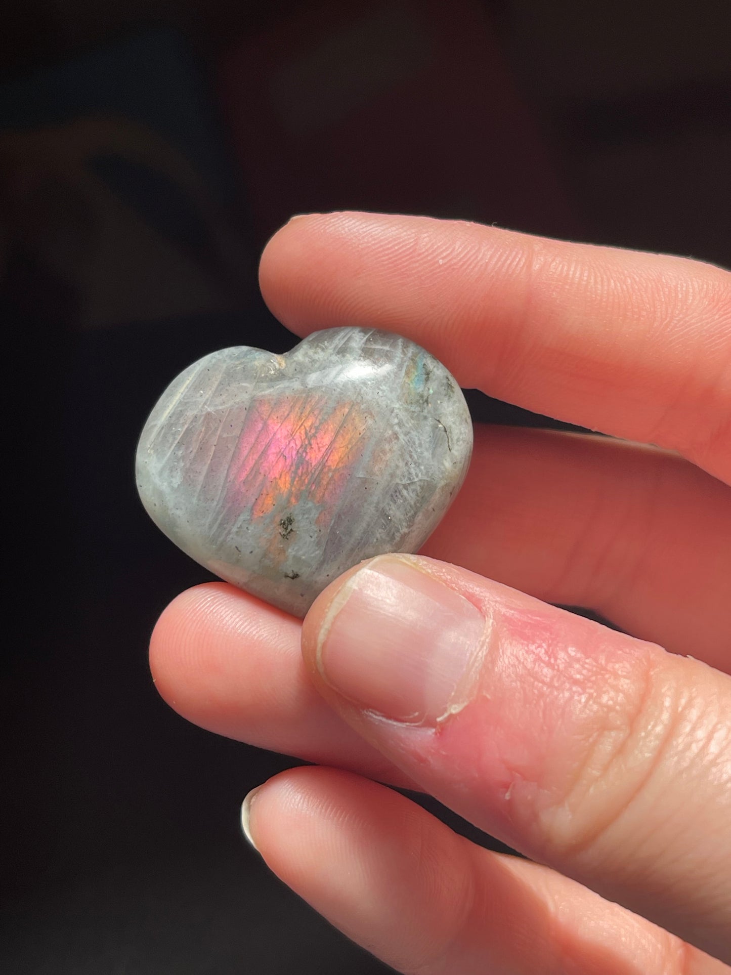 Labradorite Mini Hearts
