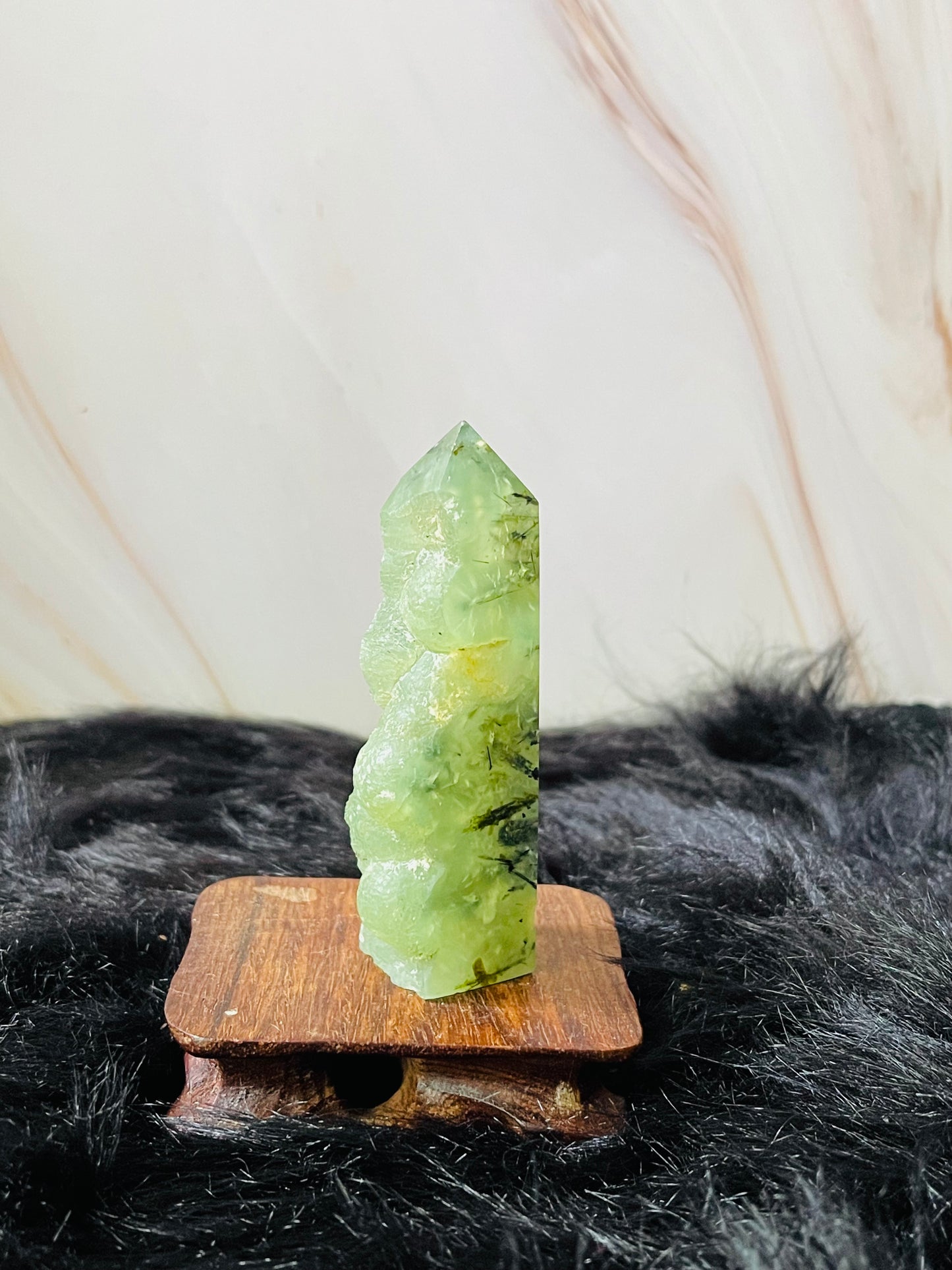 Prehnite Tower Half Raw