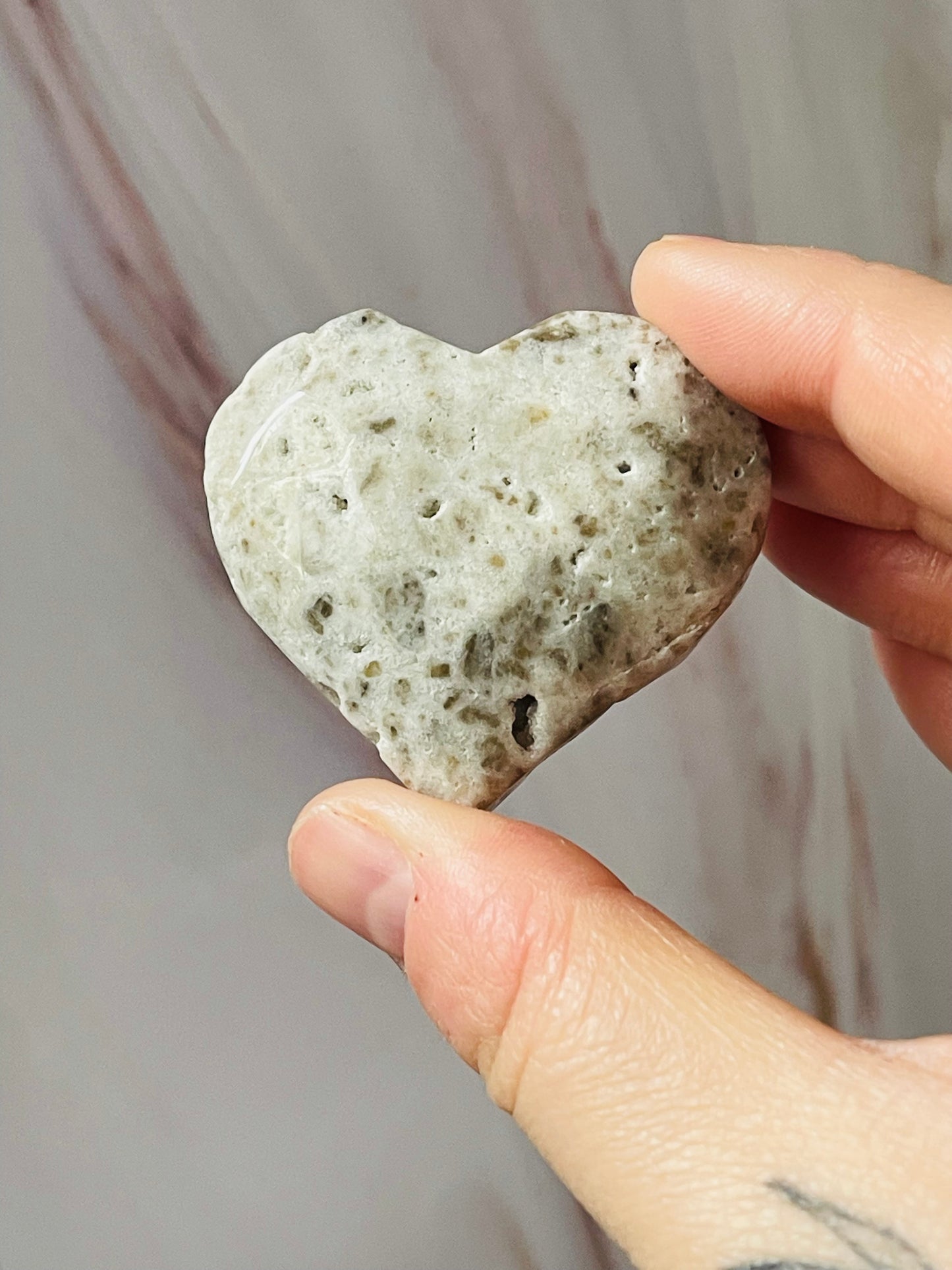 Druzy sphalerite heart