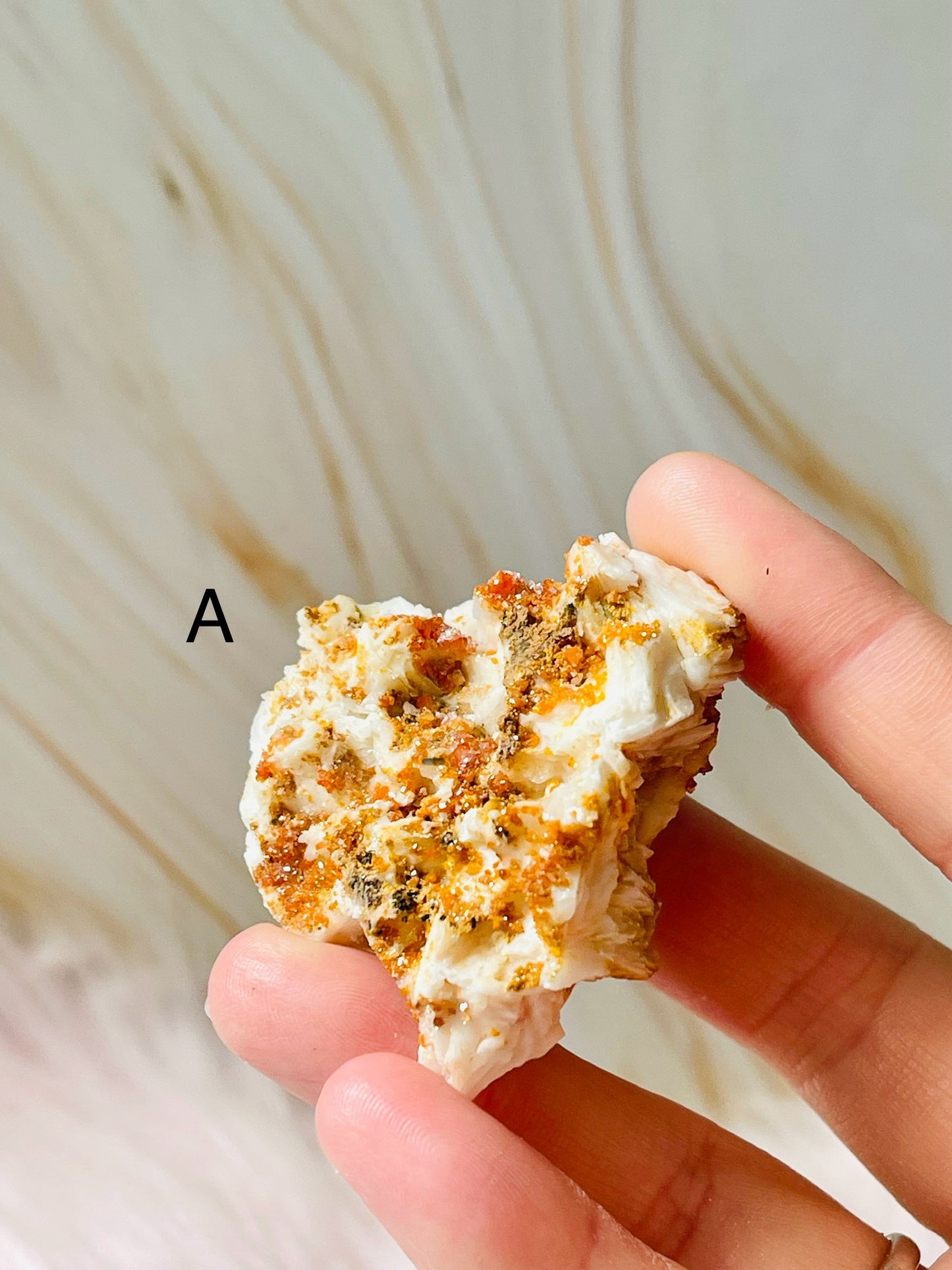 Raw Vanadinite On Barite