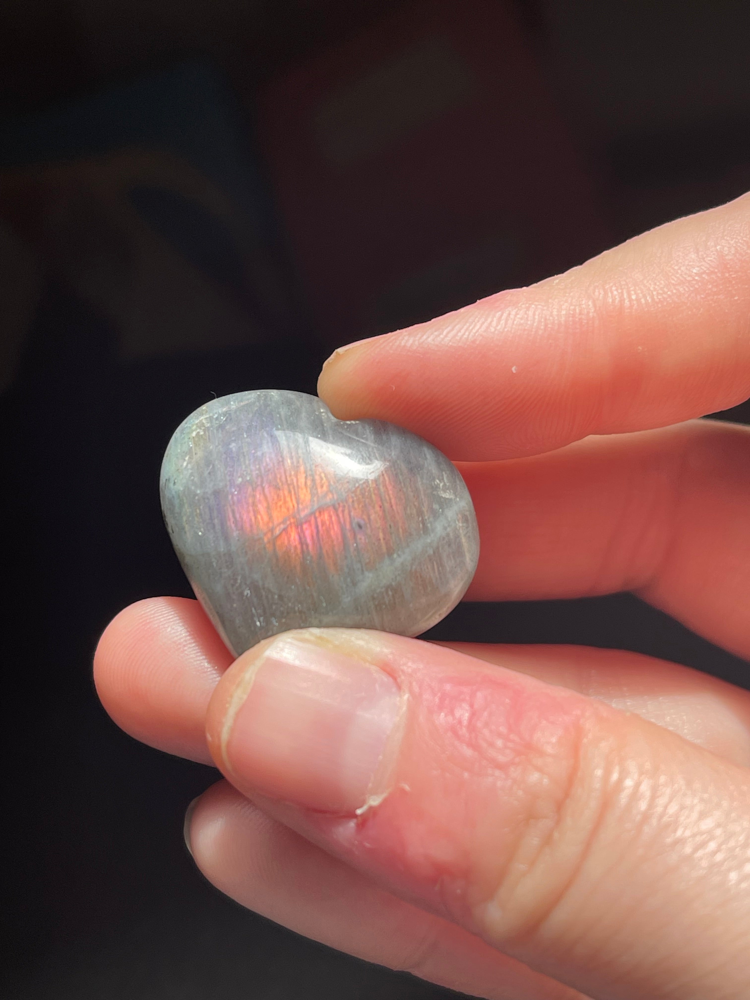 Labradorite Mini Hearts