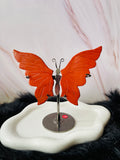 Red Jasper Butterfly Wings W/stand