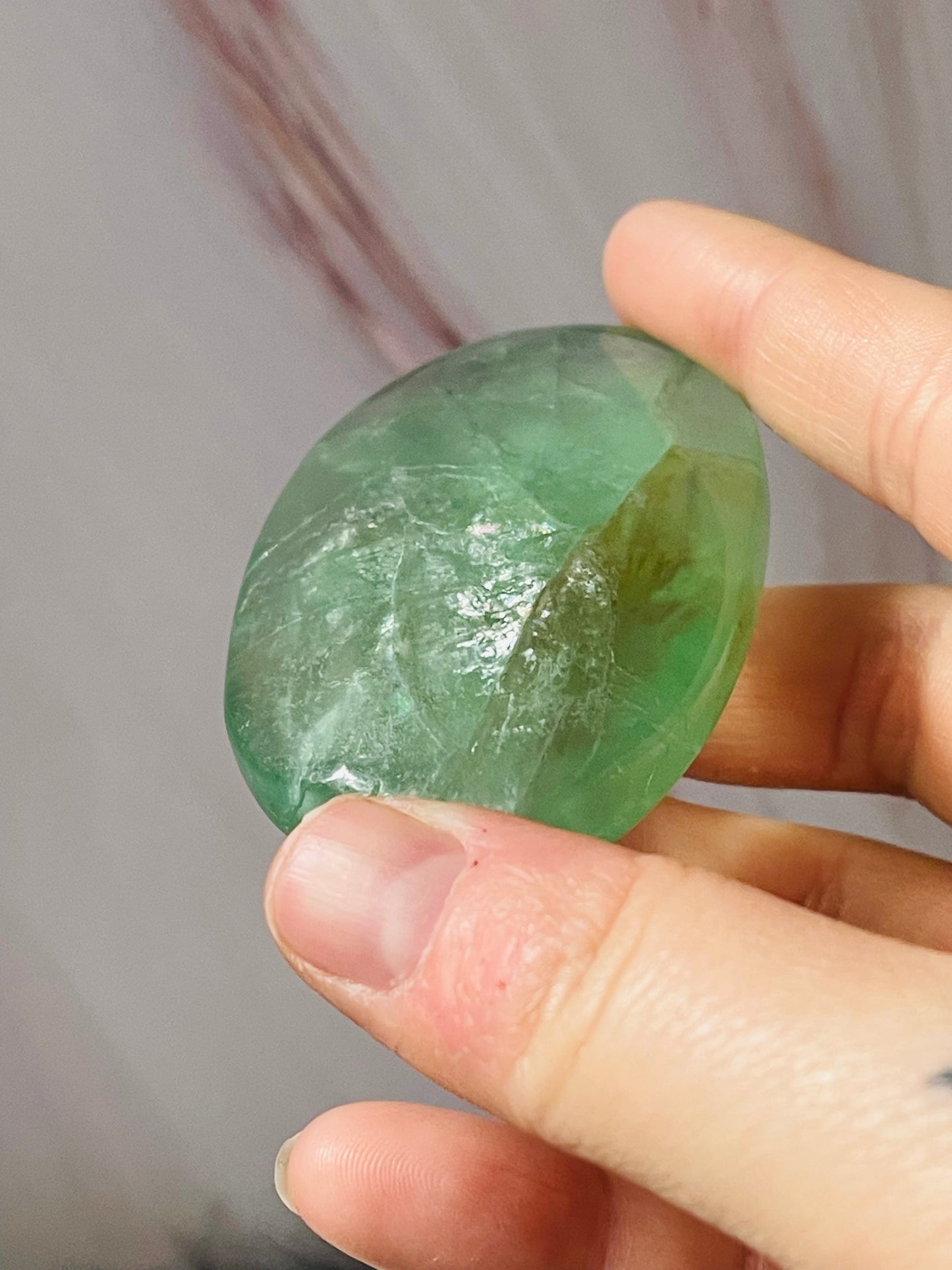 Fluorite palmstone
