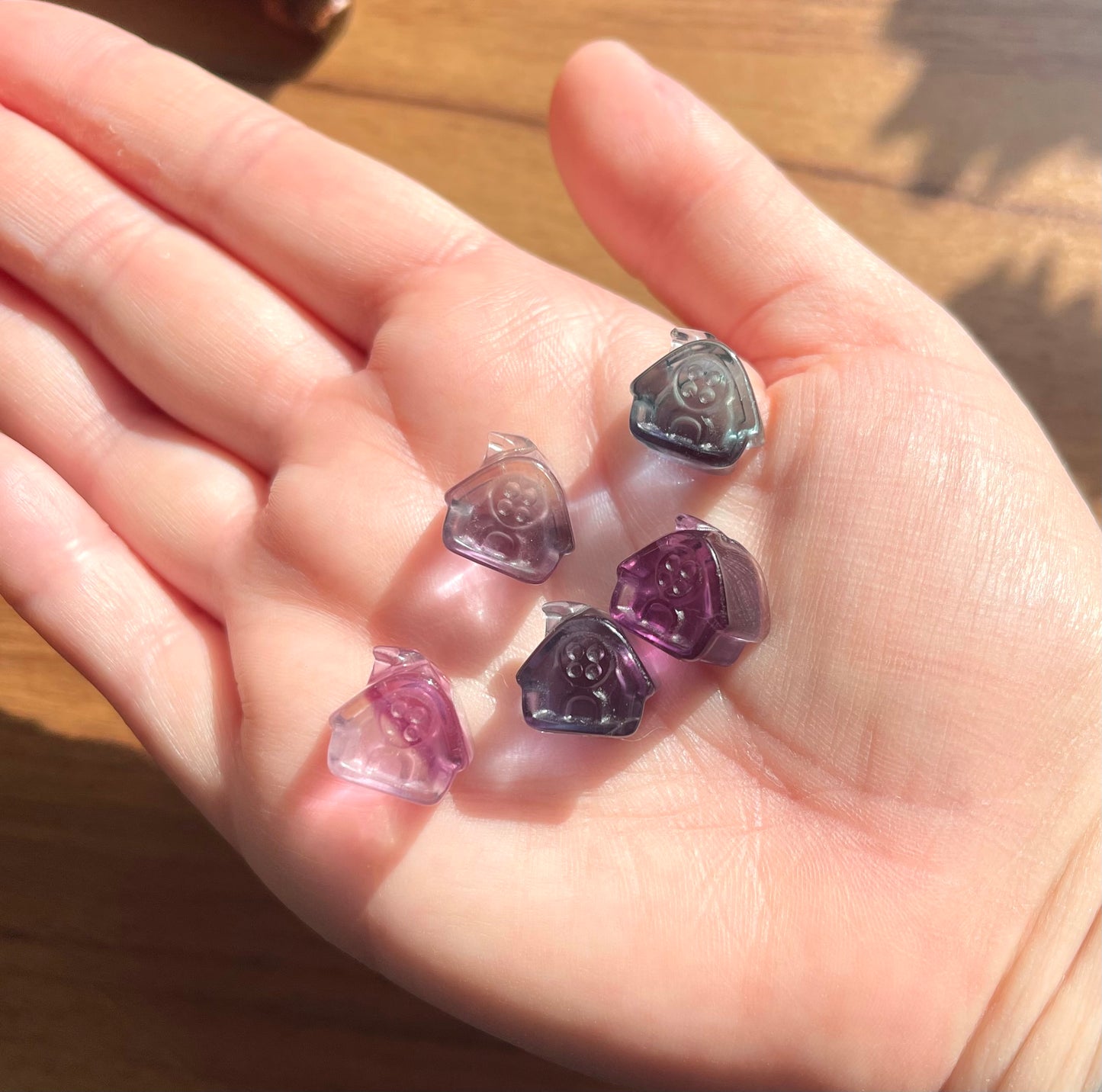 Mini Fluorite gnome homes