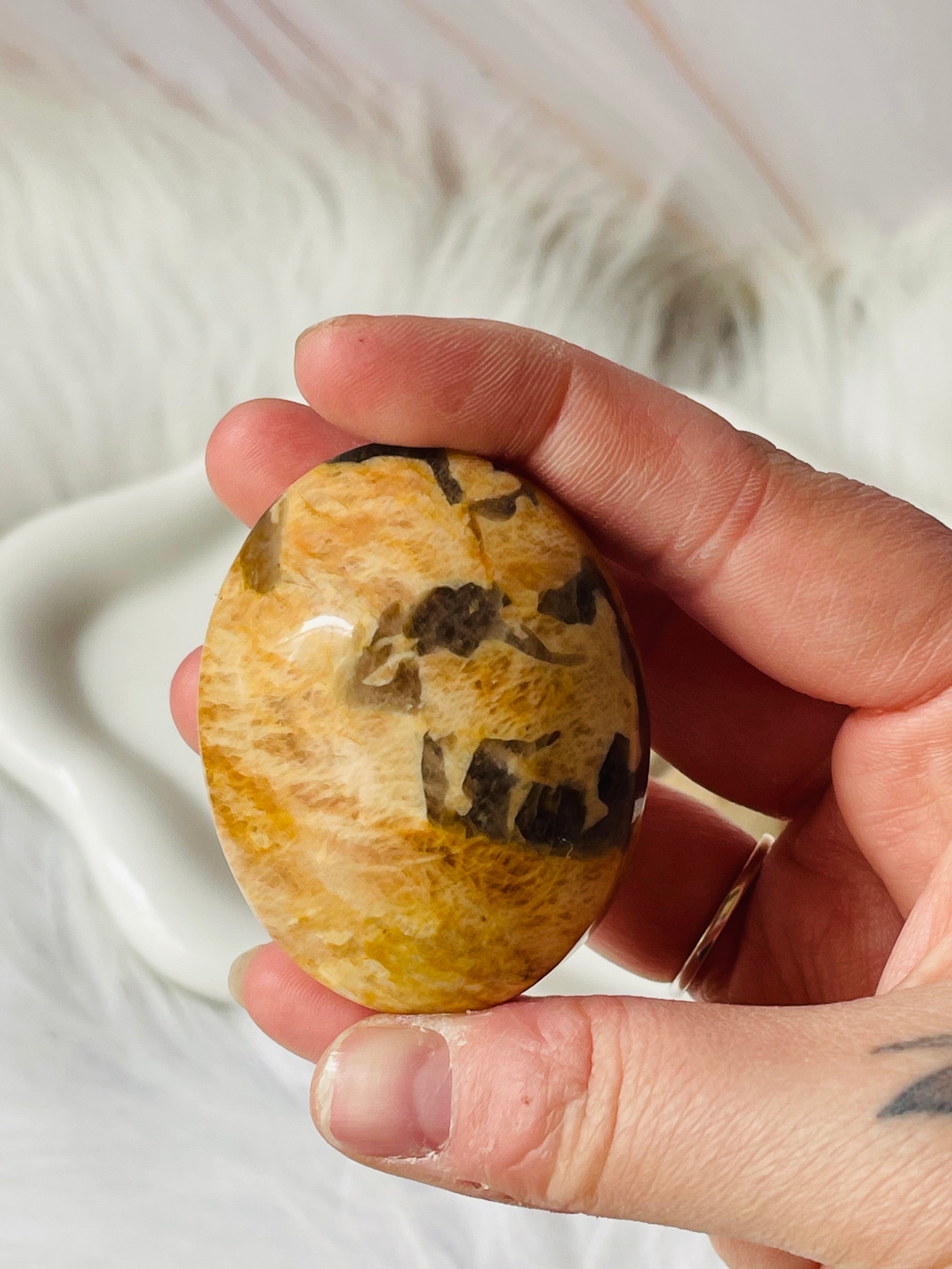 Zebradorite Palmstones