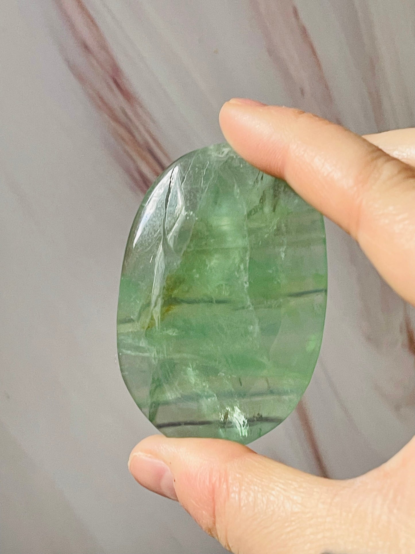 Fluorite palmstone