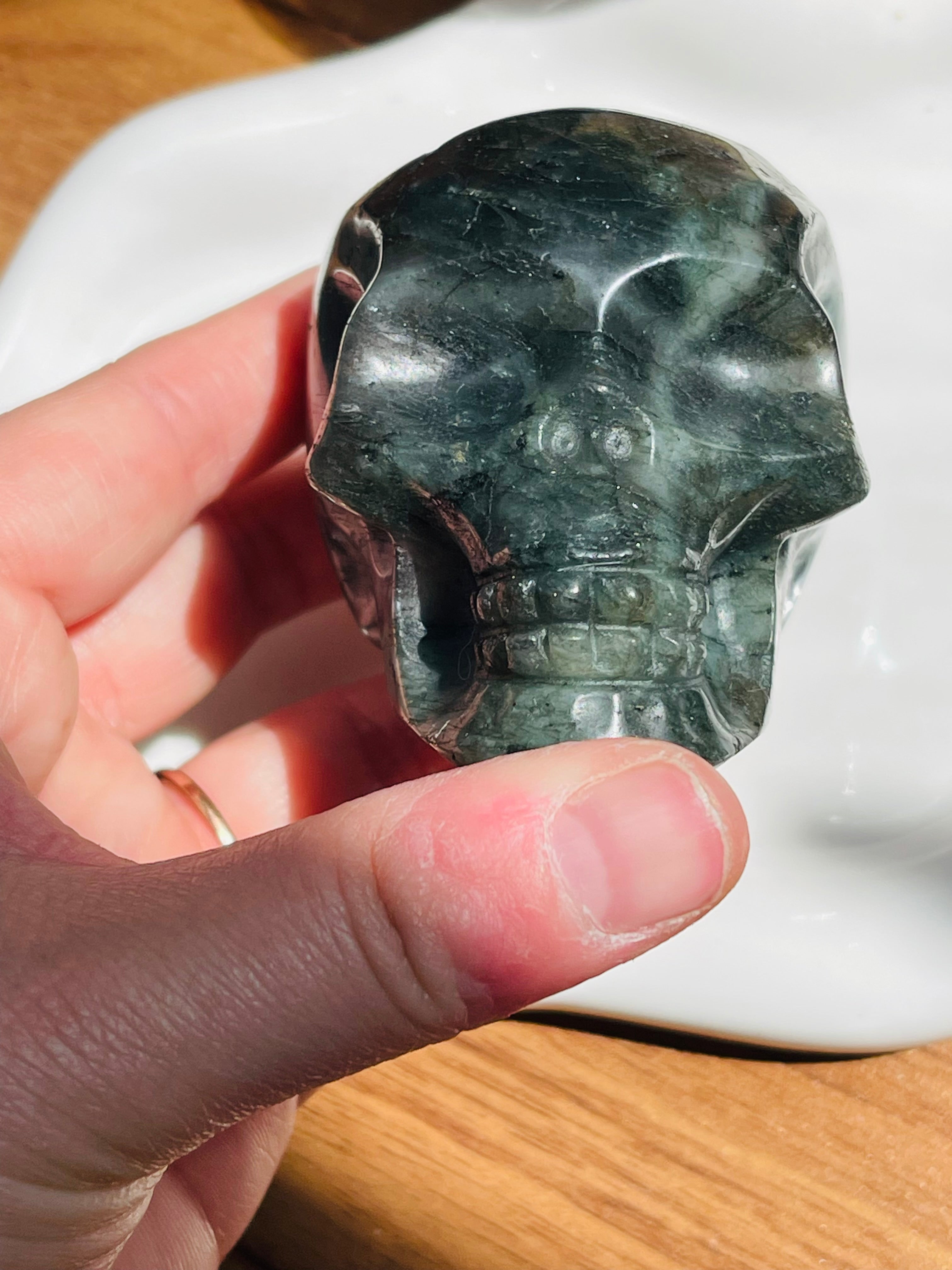 Labradorite Skull