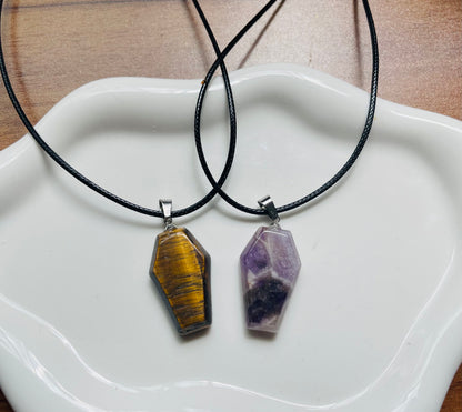Crystal Coffin Necklaces