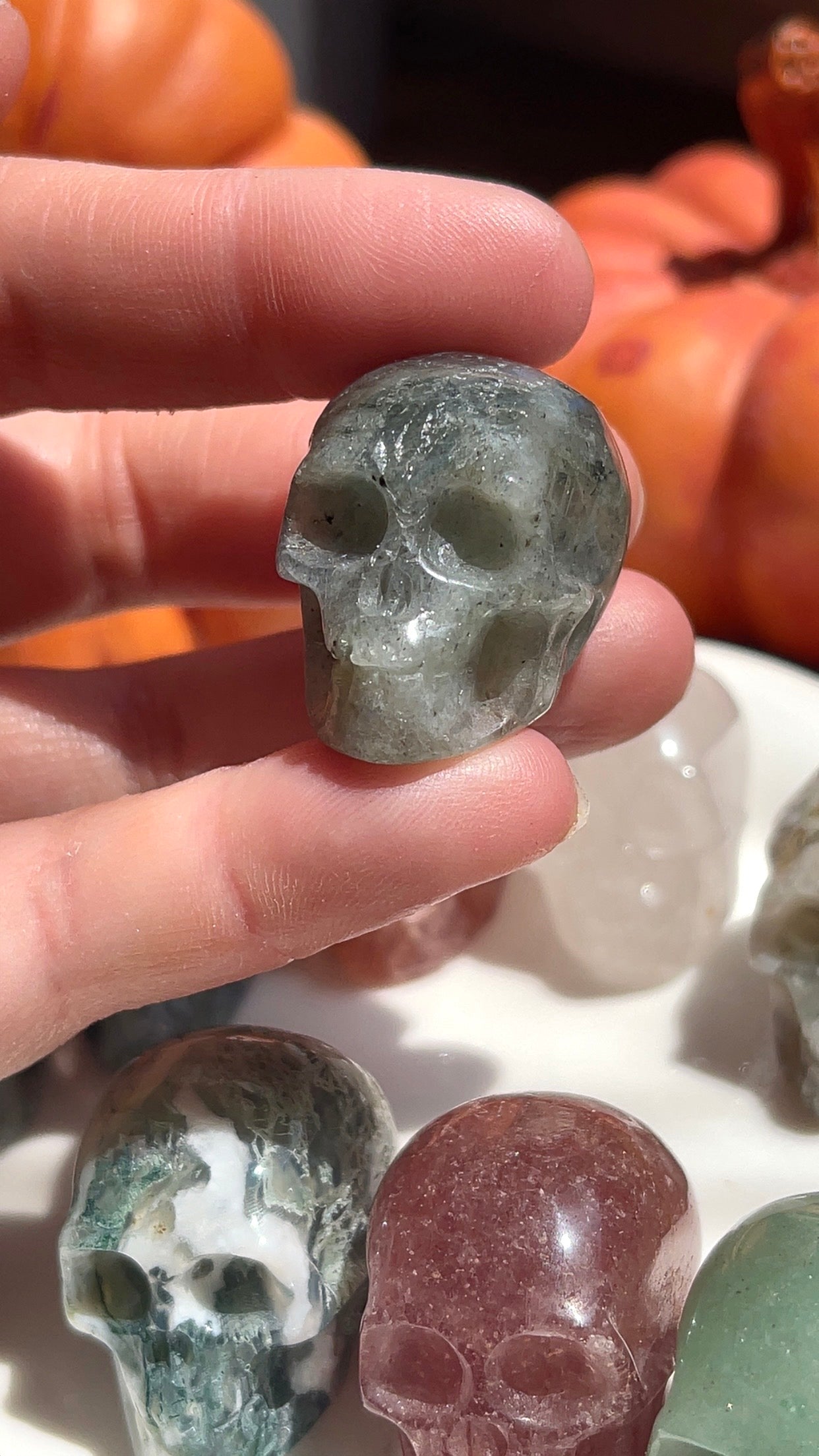 Mini Skull Crystal Magick Pick Box