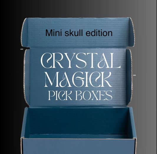 Mini Skull Crystal Magick Pick Box