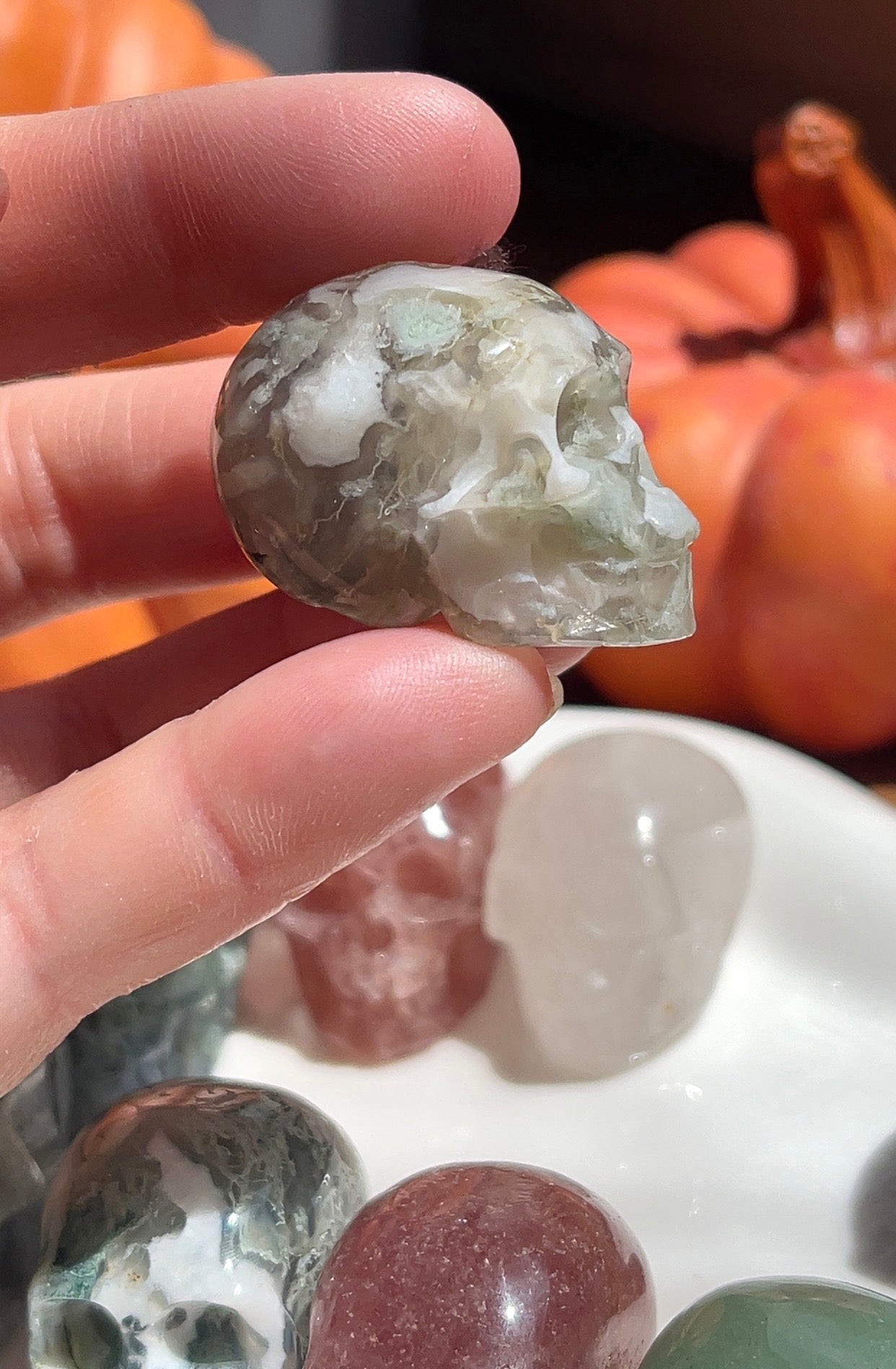 Mini Skull Crystal Magick Pick Box