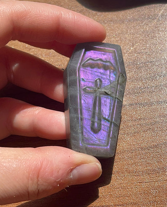 Purple Labradorite Coffin